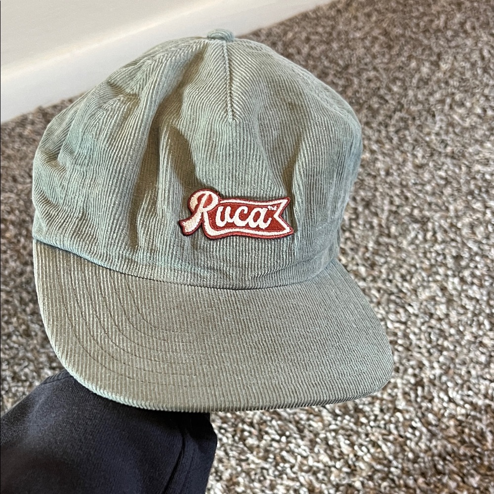 RVCA Teal Corduroy Cap